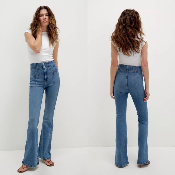 Free People We The Free Jayde Flare Jeans - Picture 1 of 14